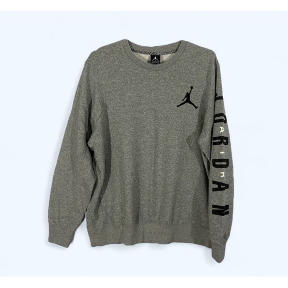 JORDAN SWEATSHIRT AIR FLIGHT sweatshirt ARM SPELLOUT MENS XL